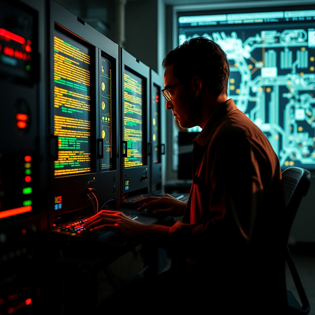 Representação digital de computadores e redes neurais acelerando pesquisas de biotecnologia e desenvolvimento de novos medicamentos em laboratório.